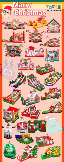 Christmas House Gingerbread Man bouncy castle Inflatable Jumper