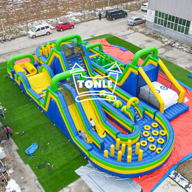 China Factory Export Commercial Inflatable obstacle course