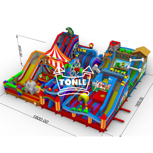 Multi-functional large outdoor inflatable amusement for sale