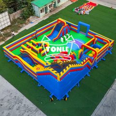 60ft kids Adult Inflatable Play Equipment Commercial Game Park