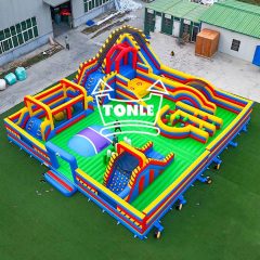 60ft kids Adult Inflatable Play Equipment Commercial Game Park