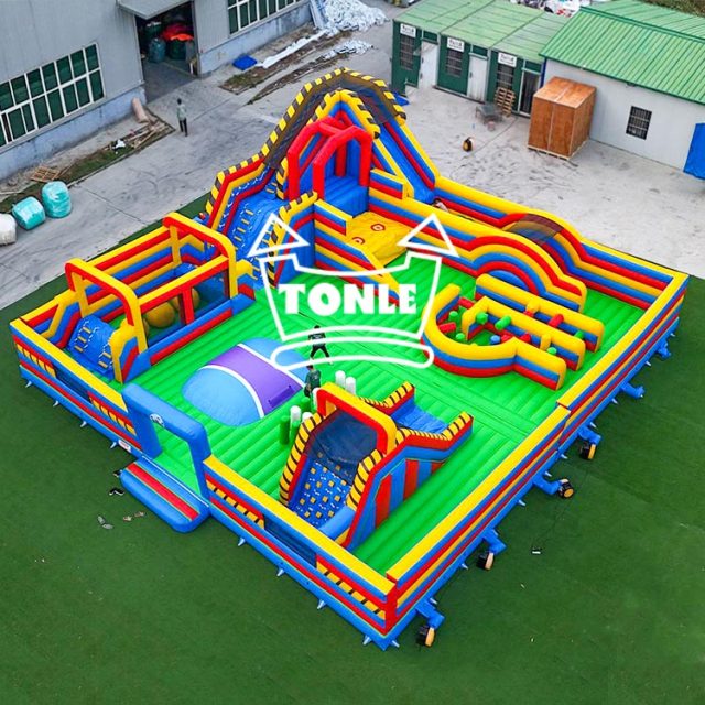 60ft kids Adult Inflatable Play Equipment Commercial Game Park