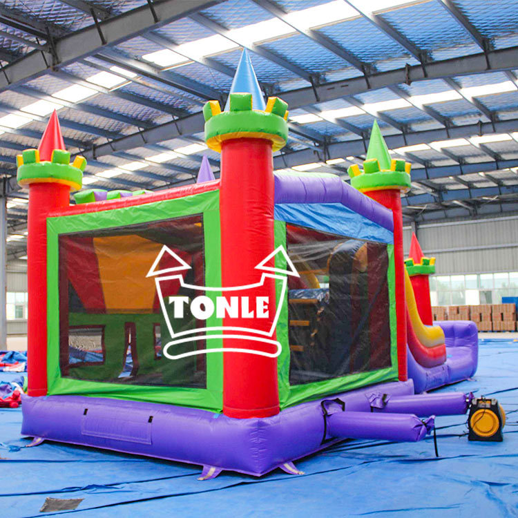 4 in 1 Classic Commercial Inflatable bounce house moonwalk combo