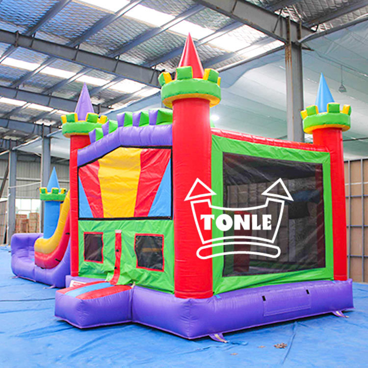 4 in 1 Classic Commercial Inflatable bounce house moonwalk combo
