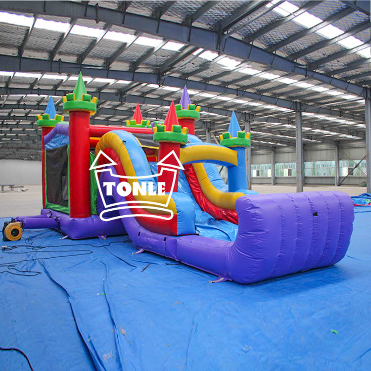 4 in 1 Classic Commercial Inflatable bounce house moonwalk combo