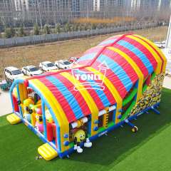Highest quality PVC Minion kids Adult Inflatable Slide Playground