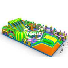 Commercial inflatable 83ft innovative theme game park inflatable adventure playground