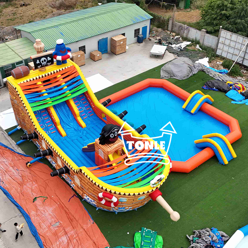 China Manufacturer Tonle Large Pirate Ship Land Water Park
