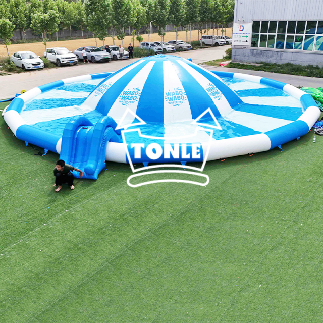 inflatable ground water park jump cloud with Swimming Pool Equipment