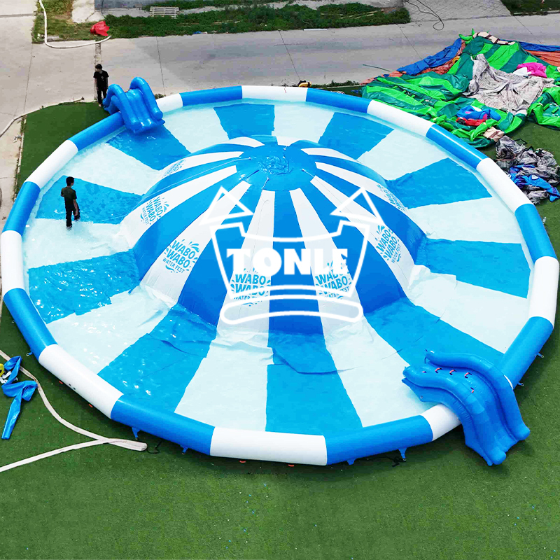 inflatable ground water park jump cloud with Swimming Pool Equipment