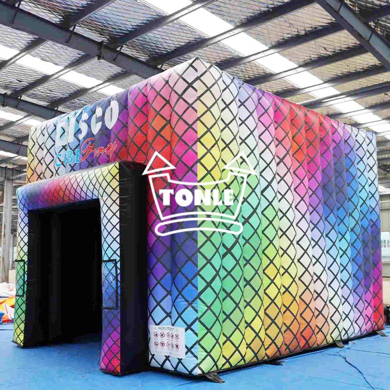 Inflatable Night Club Disco Tent Cube party House Portable Inflatable Jumping Disco Castle