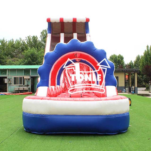 China factory Tonle Inflatable Patriot Dual Lane Super water Slide