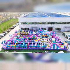 Large Commercial Inflatable Obstacle Course Park Outdoor Inflatable Park Equipment