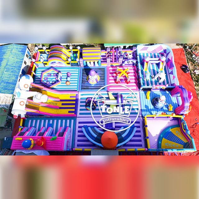 Large Commercial Space Theme Inflatable Park Inflatable park for Kids & Events