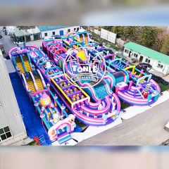 Large Commercial Inflatable Obstacle Course Park Outdoor Inflatable Park Equipment