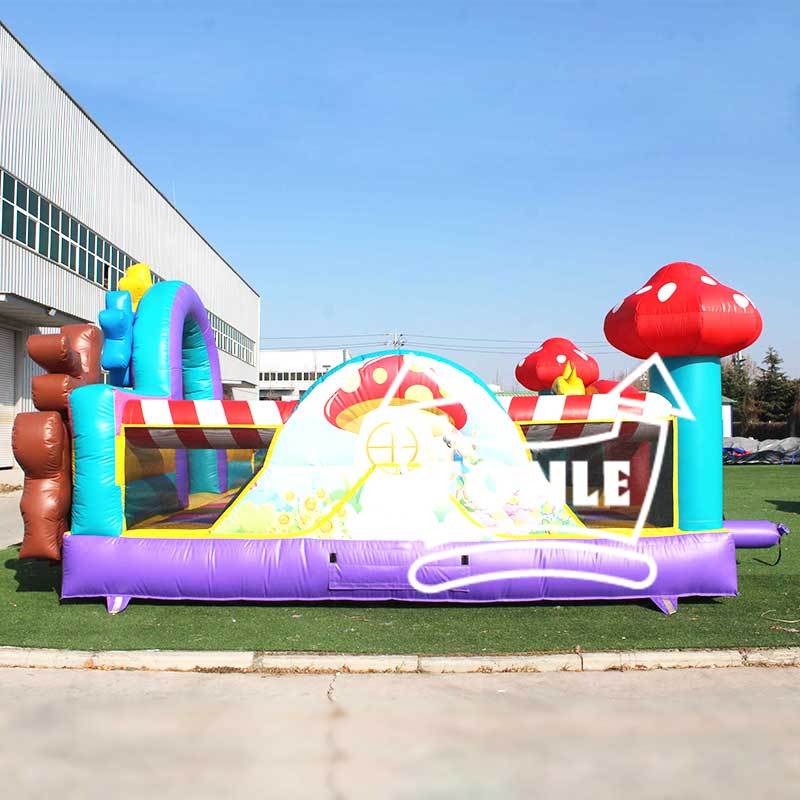 Fairy & Animal Commercial Inflatable Bounce House with Slide for Kids