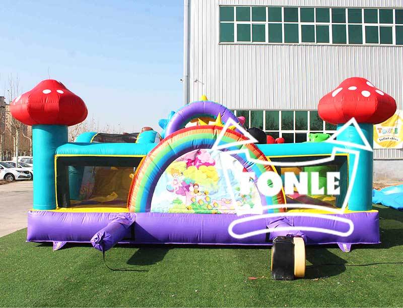 Fairy & Animal Commercial Inflatable Bounce House with Slide for Kids