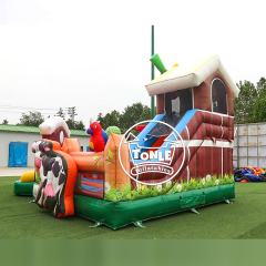 Farm Theme Toddler Inflatable Playground with Slide for sale