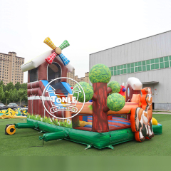 Farm Theme Toddler Inflatable Playground with Slide for sale