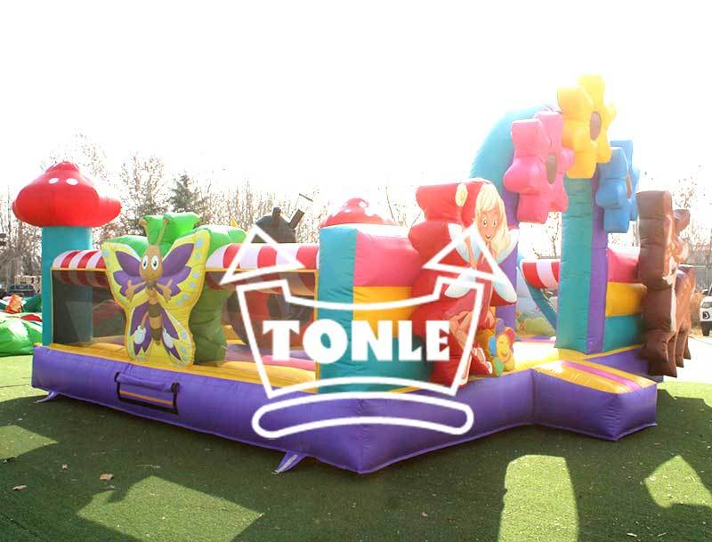 Fairy & Animal Commercial Inflatable Bounce House with Slide for Kids