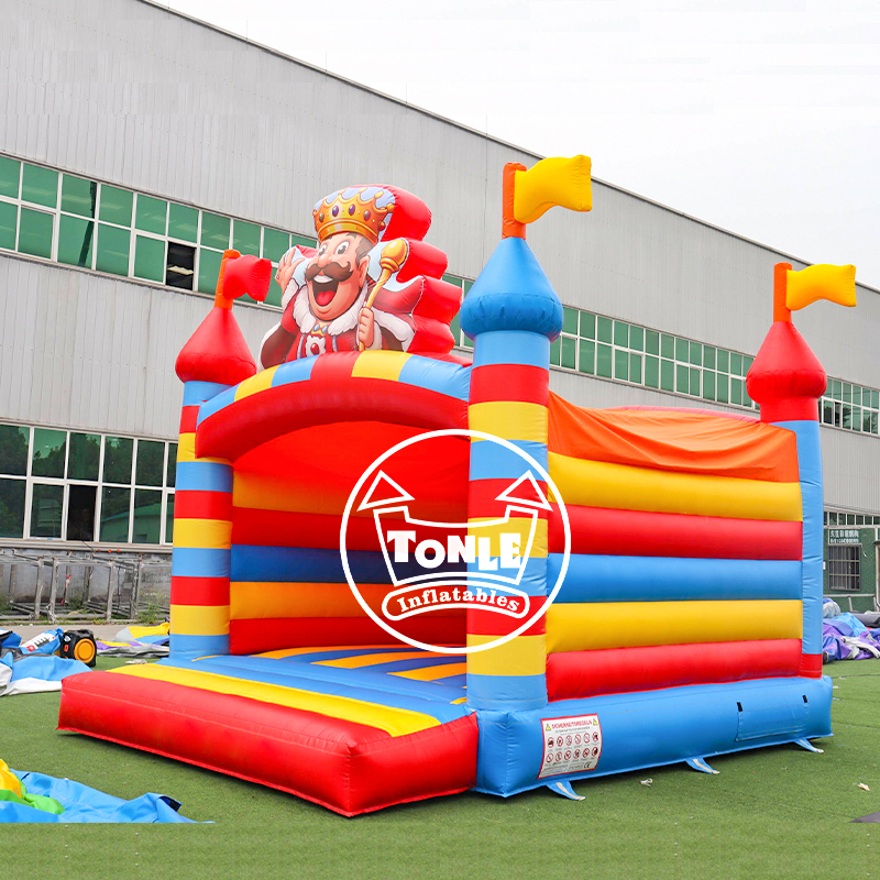 Commercial king theme Inflatable Bouncy Castles Factory Direct to Europe