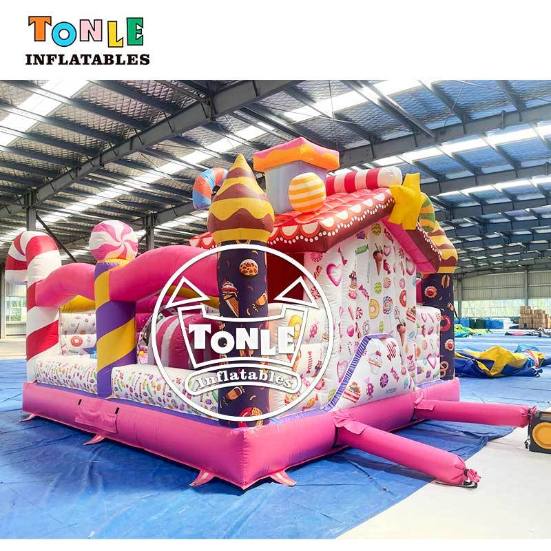 Commercial-grade Candy inflatable playground for sale
