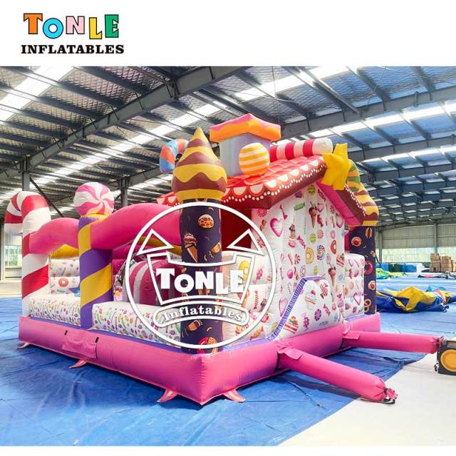 Commercial-grade Candy inflatable playground for sale