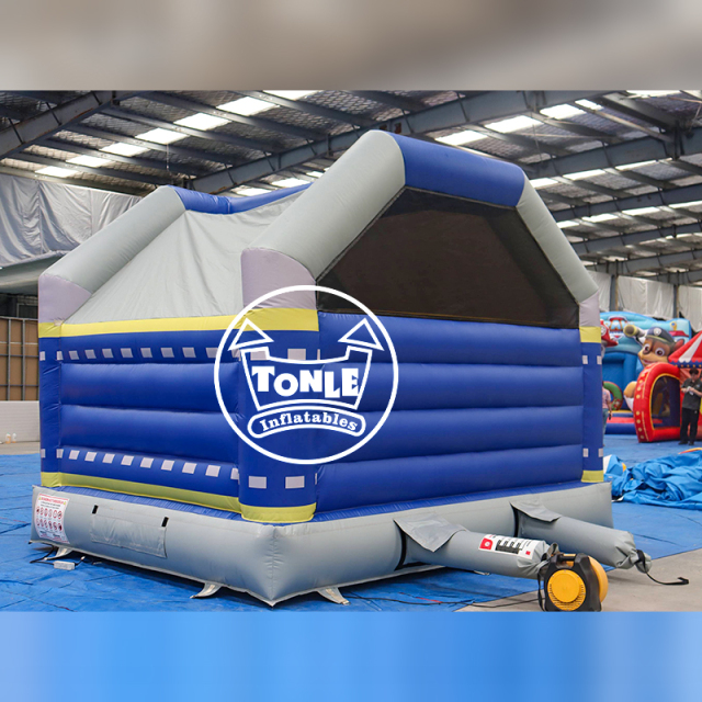Police Car-Themed Commercial Inflatable Bouncy Castle