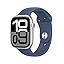 Silver Aluminium Case with Denim Sport Band