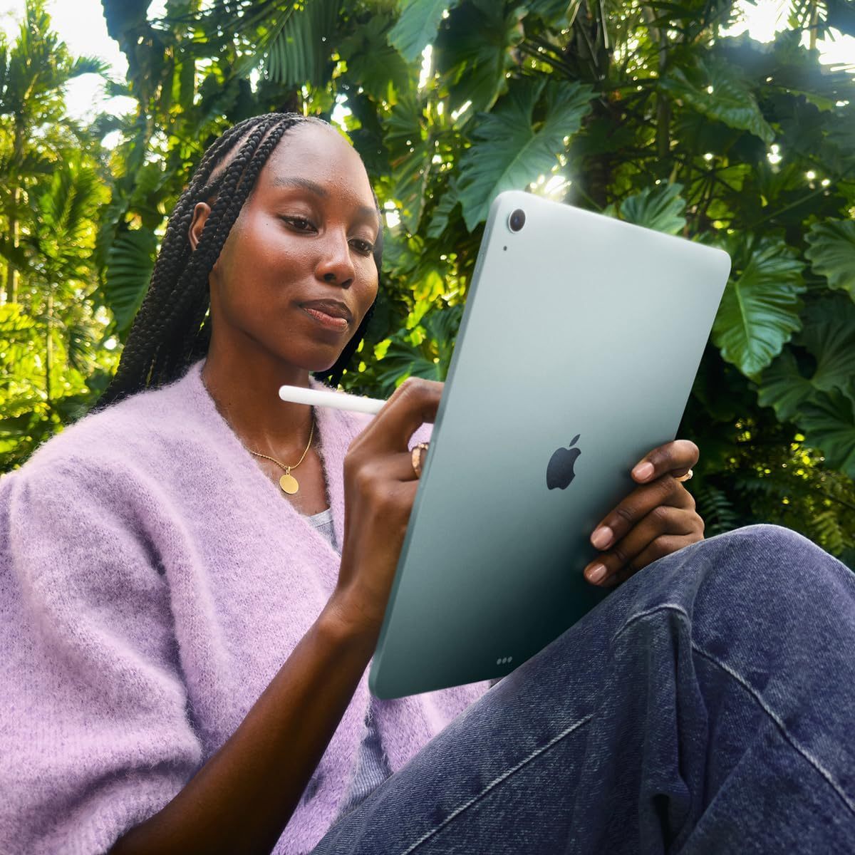 Apple iPad Air 11-inch (M4): Liquid Retina Display, 128GB, 12MP Front/Back Camera, Wi-Fi 7 with Apple N1, Touch ID, All-Day Battery Life — Blue