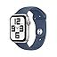 Silver Aluminum Case with Denim Sport Band