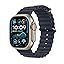 Natural Titanium Case with Navy Ocean Band