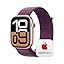 Rose Gold Aluminium Case with Plum Sport Loop