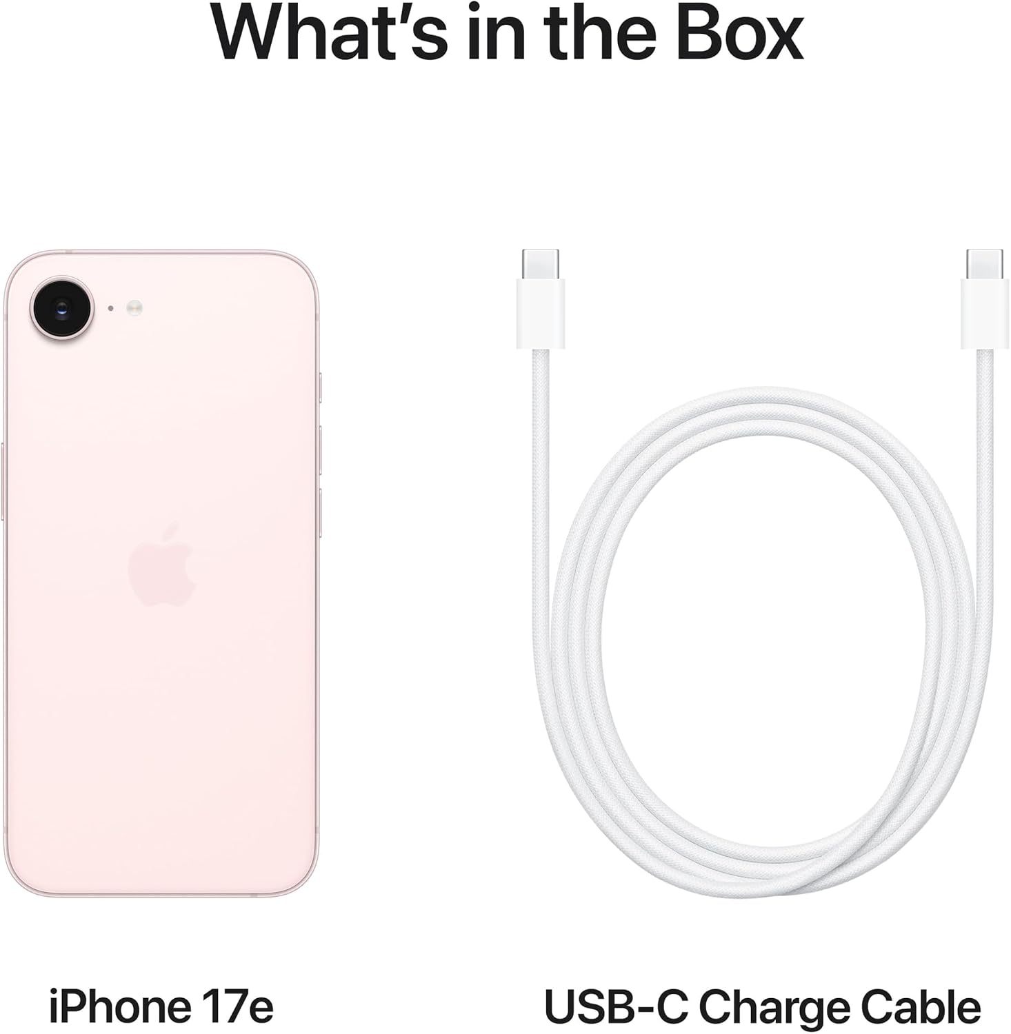 Apple iPhone 17e 512GB: 6.1-inch Super Retina XDR Display, A19 Chip, All-Day Battery Life, 48MP Fusion Camera; Soft Pink