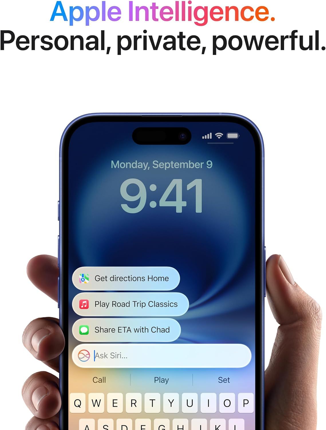 Apple iPhone 16 Plus 128 GB: 5G Mobile phone with Apple Intelligence, Camera Control, A18 Chip and a Big Boost in Battery Life. Works with AirPods; White
