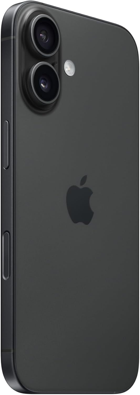 Apple iPhone 16 128GB: 5G Mobile phone with Apple Intelligence - Black + Silicone Case with MagSafe - Black