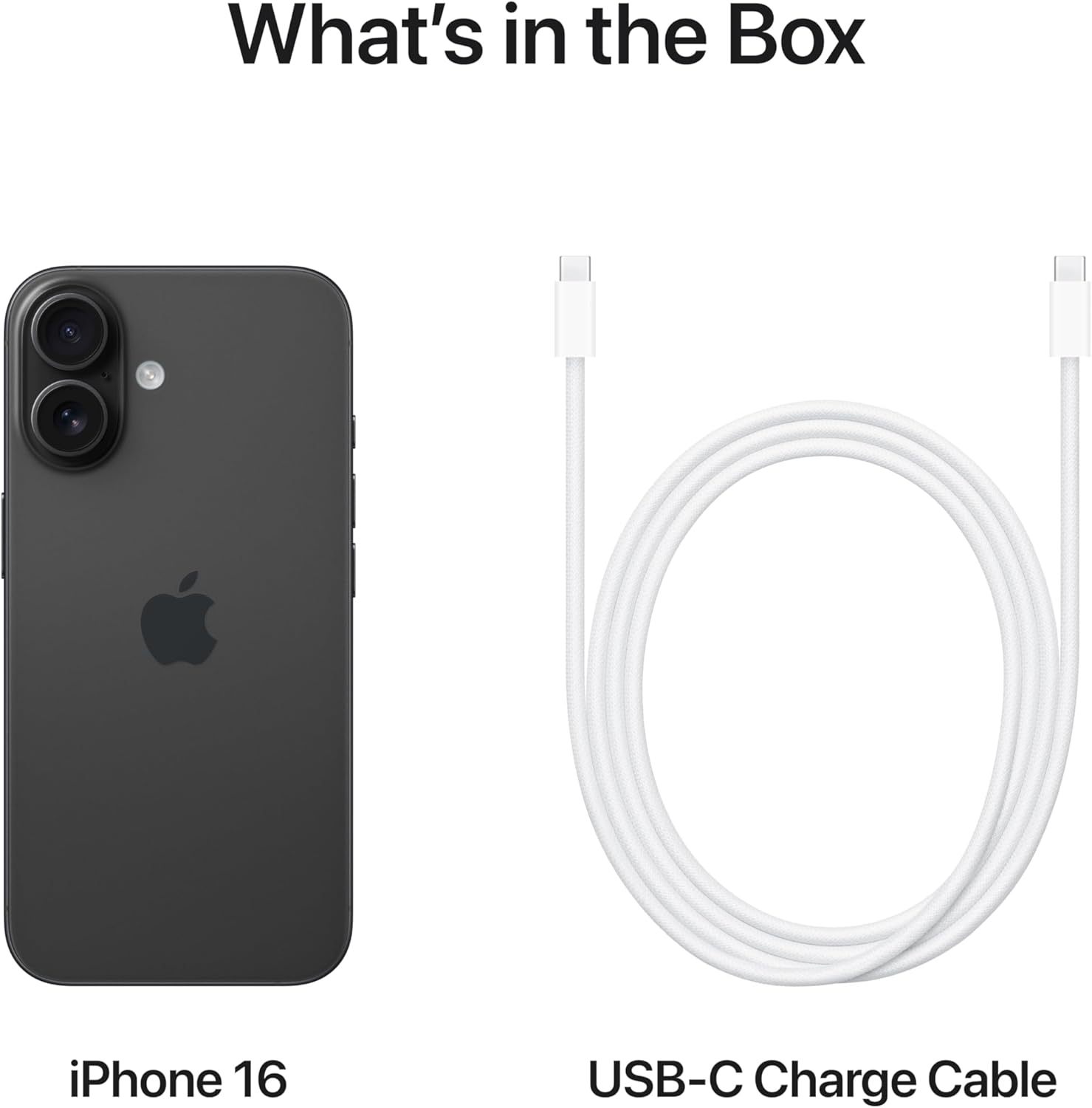 Apple iPhone 16 128GB: 5G Mobile phone with Apple Intelligence - Black + Silicone Case with MagSafe - Black
