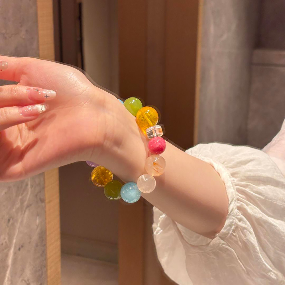 DOPAMINE RAINBOW Summer Multi-Treasure Crystal Bracelet