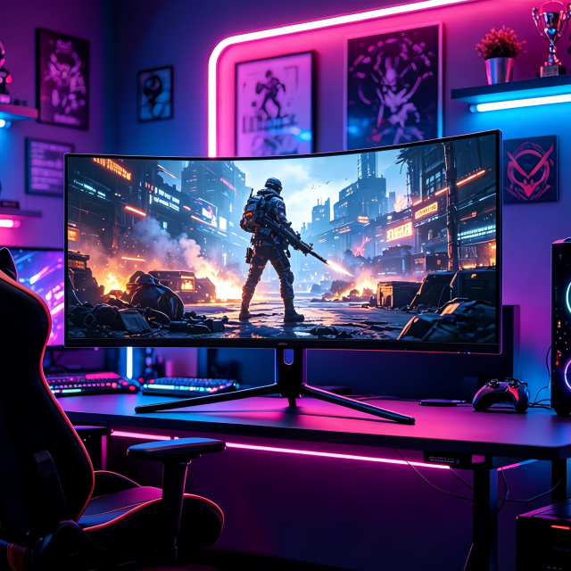 34-inch Curved Gaming All-in-One PC with 14th Gen Intel i7, 165Hz High Refresh Rate & 4K UHD Display, Guanshun Electronic Technology Co., Ltd.,34-inch Curved Gaming All-in-One PC with 14th Gen Intel i7, 165Hz High Refresh Rate & 4K UHD Display