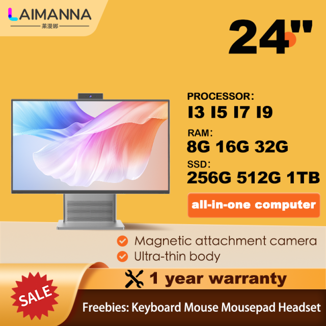 24 Inch Ultra-Thin Borderless All-in-One PC, Detachable Magnetic 5MP Top Webcam, Intel Core i3/i5/i7, Ideal for Home Office Business Conference, Guanshun Electronic Technology Co., Ltd.,24 Inch Ultra-Thin Borderless All-in-One PC, Detachable Magnetic 5MP Top Webcam, Intel Core i3/i5/i7, Ideal for Home Office Business Conference