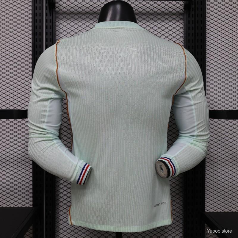 Player Version 26/27 France Mint Green Away Long Sleeve Jerse