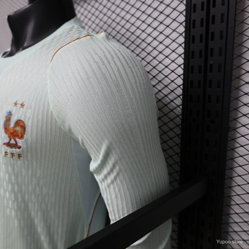 Player Version 26/27 France Mint Green Away Long Sleeve Jerse