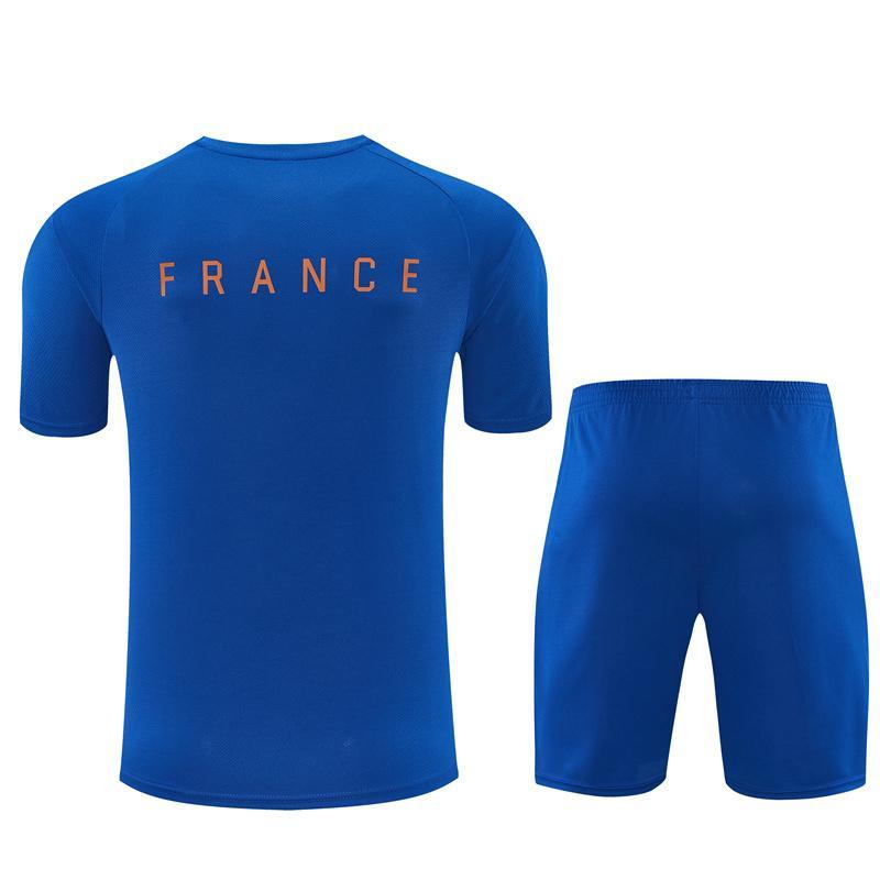 2026 France Blue & Orange Short Sleeve+Soccer Shorts