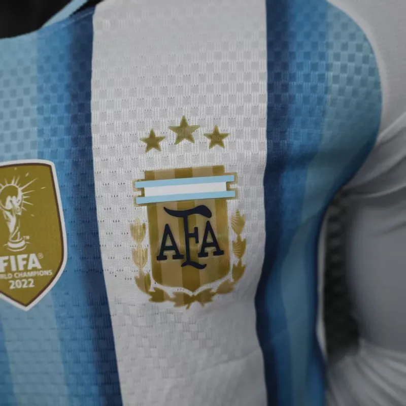 Argentina Authentic Soccer Jersey Home Long Sleeve Shirt World Cup 2026
