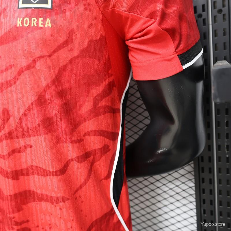 Player Version 2026 South Korea Red Home Jersey