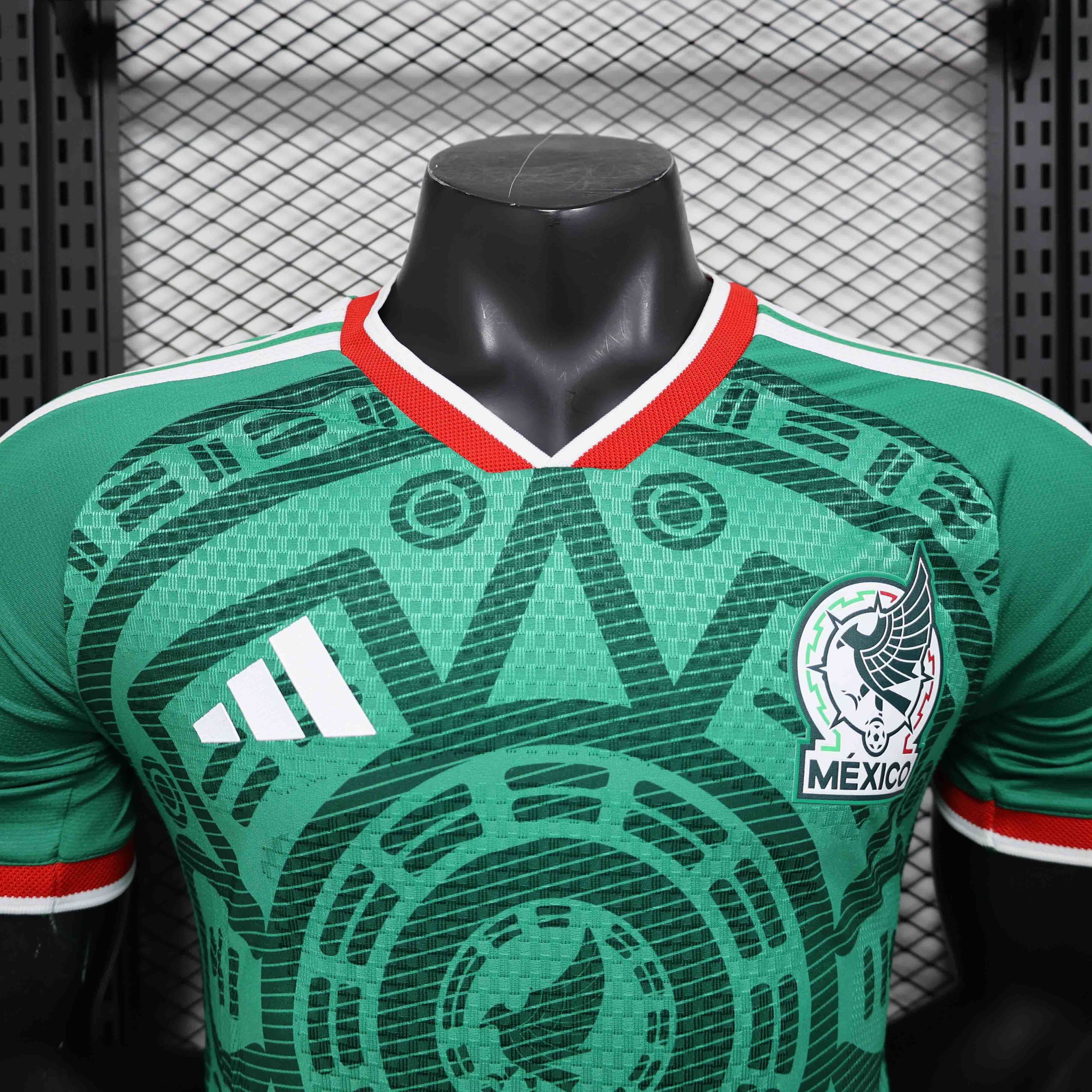 Mexico Authentic Home Kit Soccer Jersey World Cup 2026