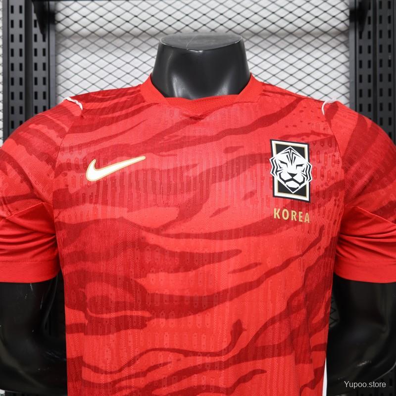 Player Version 2026 South Korea Red Home Jersey