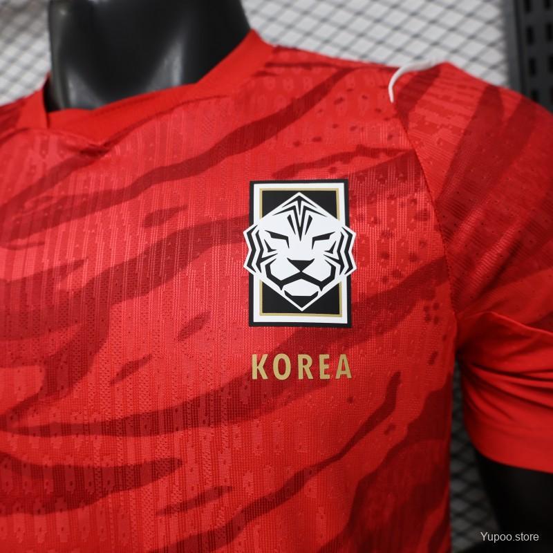 Player Version 2026 South Korea Red Home Jersey