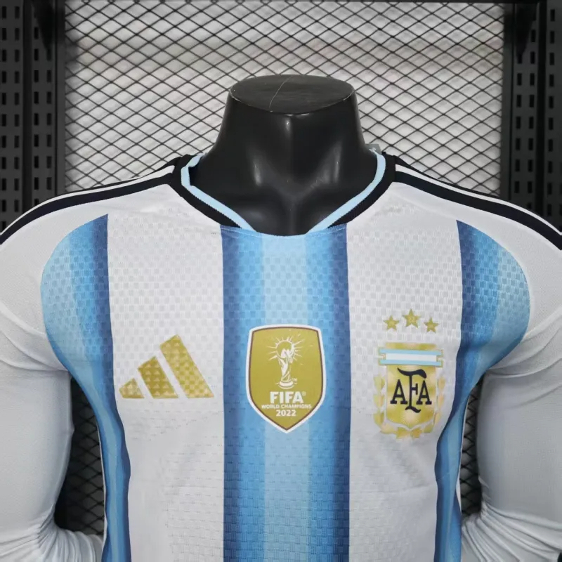 Argentina Authentic Soccer Jersey Home Long Sleeve Shirt World Cup 2026