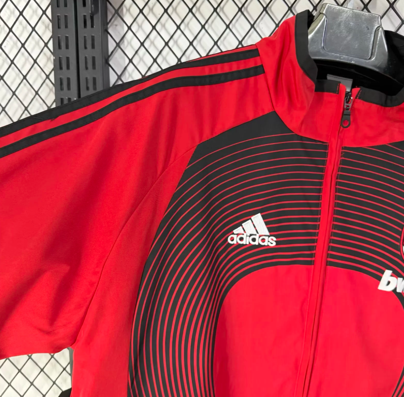 AC Milan classic red and black casual waterproof windbreaker
